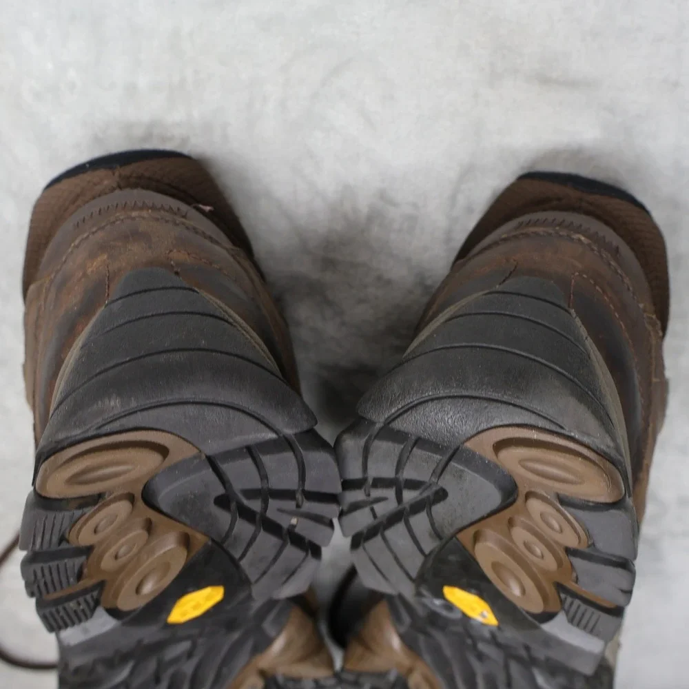 Merrell Boots Mens 10 Brown Leather M Select DRY Vibram Hiking Moab Adventure